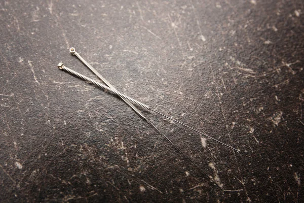 Set of needles for acupuncture — Stock Photo, Image