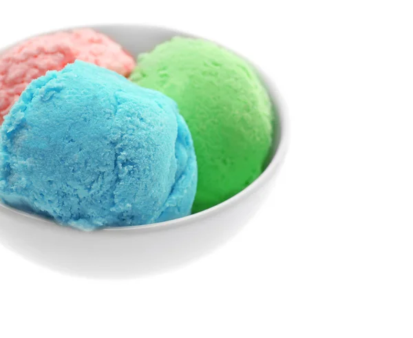 그릇에 맛 있는 아이스크림 — 스톡 사진
