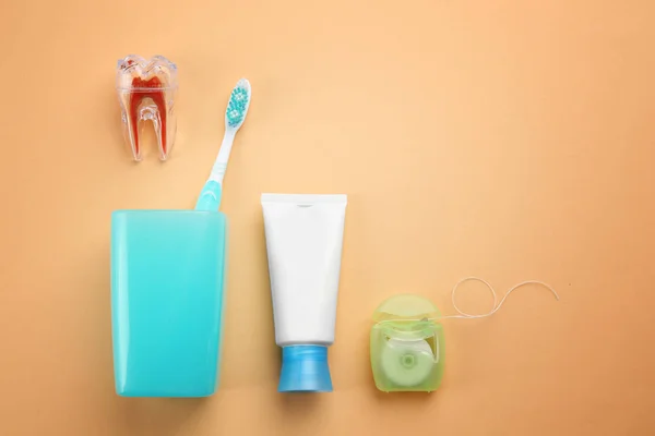 Set for teeth cleaning — Stock Photo, Image