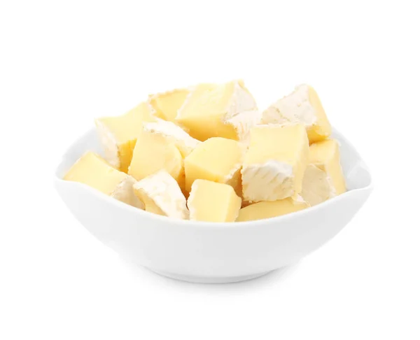 Delicious pieces of cheese — Stock Photo, Image