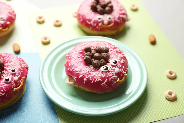Creative glazed donuts — Stock Photo, Image