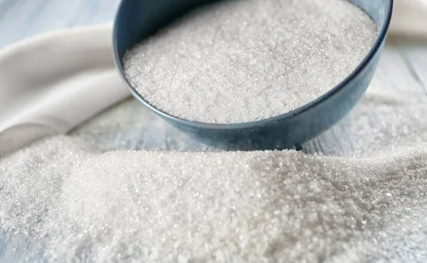 White granulated sugar — Stock Photo, Image