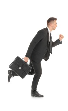 Yakışıklı çalışan işadamı  