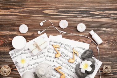 notları ile Spa kompozisyon 