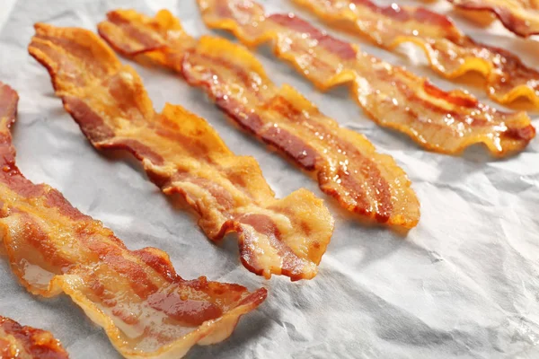 Bandes de bacon frit — Photo