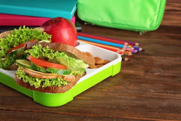 Meal in lunch box — Stock Photo, Image