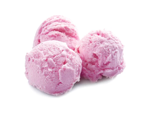 Смачні Полуничним морозивом — стокове фото
