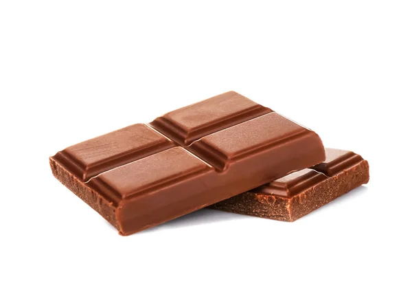 Gebroken stukjes chocolade — Stockfoto