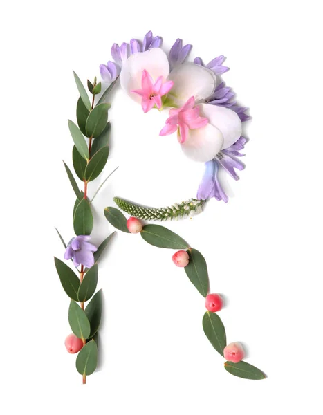 Dopis z květů — Stock fotografie