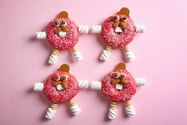 Creative glazed donuts — Stock Photo, Image