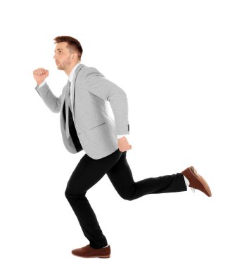 Yakışıklı çalışan işadamı  