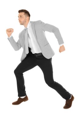 Yakışıklı çalışan işadamı  