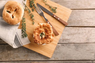 lezzetli tavuk pot pasta 