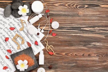 notları ile Spa kompozisyon 
