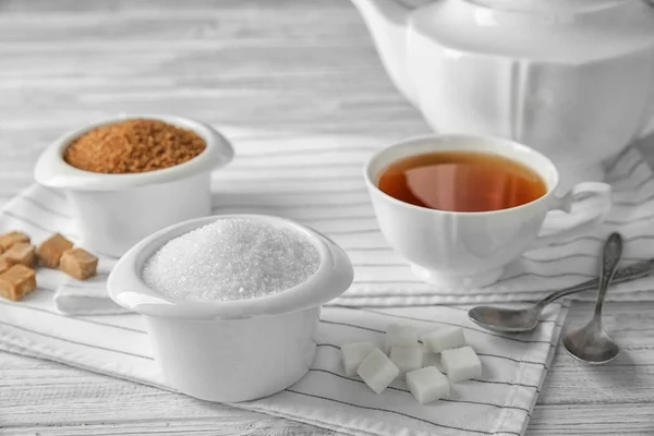 Beautiful composition with sugar — Stock Photo, Image
