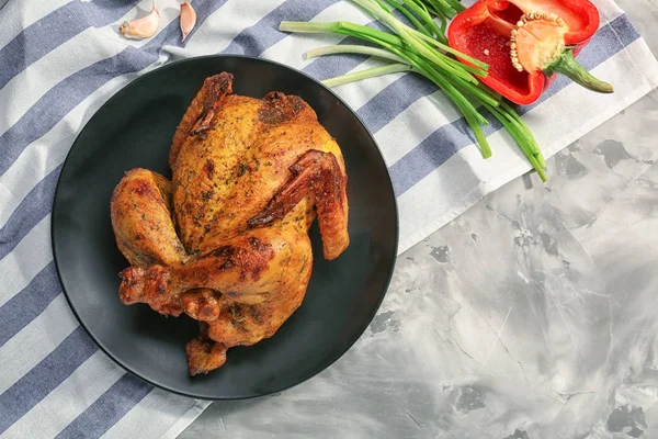Roasted beer can chicken — Stock Photo, Image