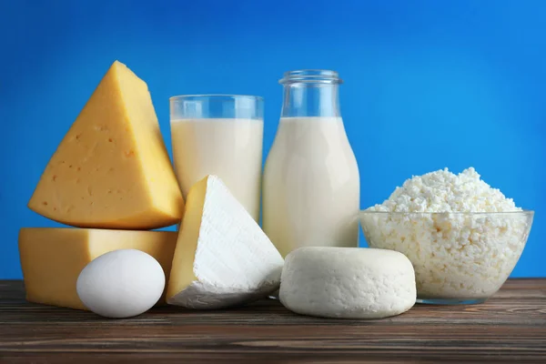 Set of fresh dairy products — Stock Photo, Image