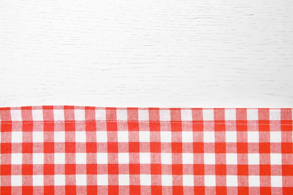 Red checkered napkin — Stock Photo, Image