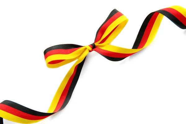 Schleife in den Farben der deutschen Fahne — Stockfoto