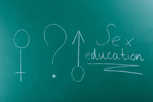 Texto SEXO EDUCACIÓN — Foto de Stock