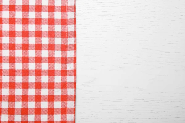 Red checkered napkin — Stock Photo, Image