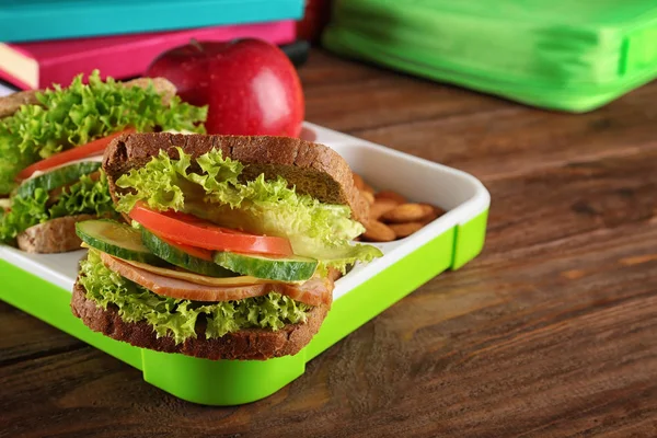 Posiłek w pudełko na lunch — Zdjęcie stockowe