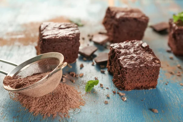 Délicieux brownies au cacao — Photo