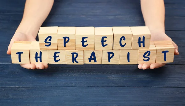 Speech therapy concept