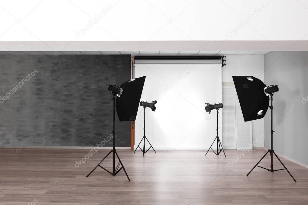 Empty photo studio