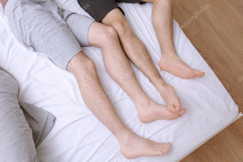 Legs of gay couple