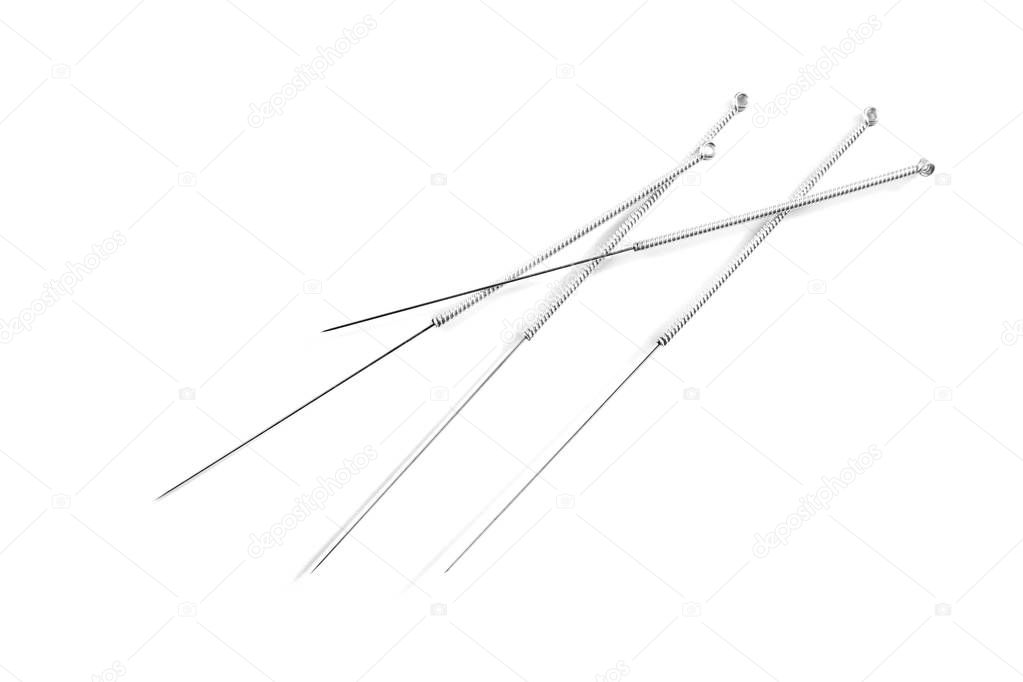 Set of needles for acupuncture