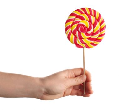 Lezzetli renkli lolipop
