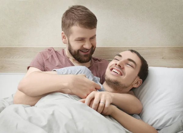 Szczęśliwy gej para — Zdjęcie stockowe