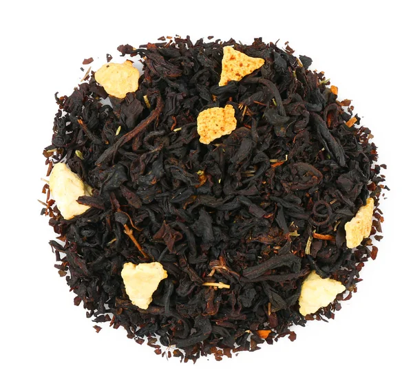 Högen av torra tebladen — Stockfoto