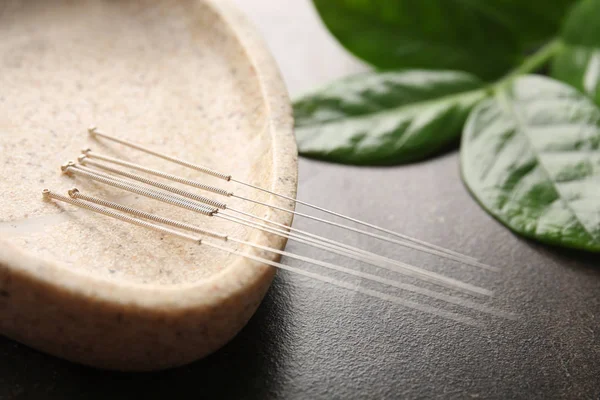 İğneler, akupunktur için kümesi — Stok fotoğraf