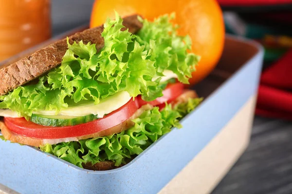 Posiłek w pudełko na lunch — Zdjęcie stockowe