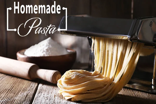 Raw homemade pasta — Stock Photo, Image