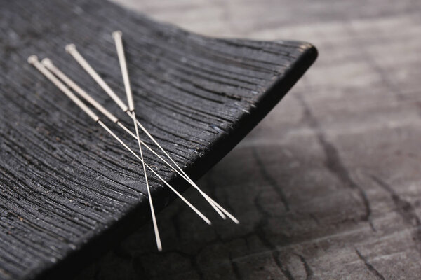 Set of needles for acupuncture