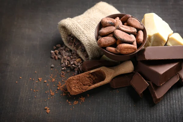 Pecahan cokelat — Stok Foto