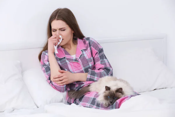 Konsep alergi hewan — Stok Foto