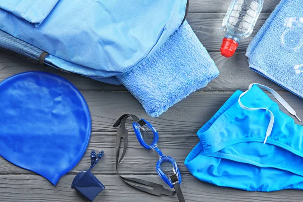 Accessoires colorés pour la natation — Photo