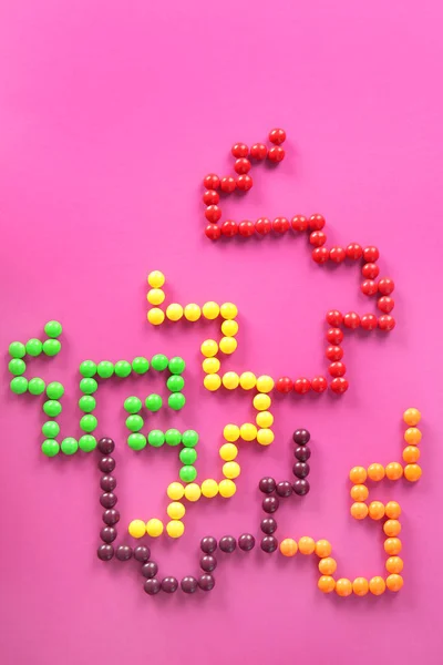 Вкусные красочные конфеты — стоковое фото