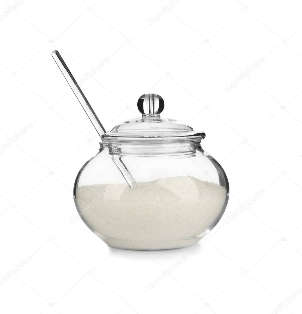 Sugar bowl with spoon 