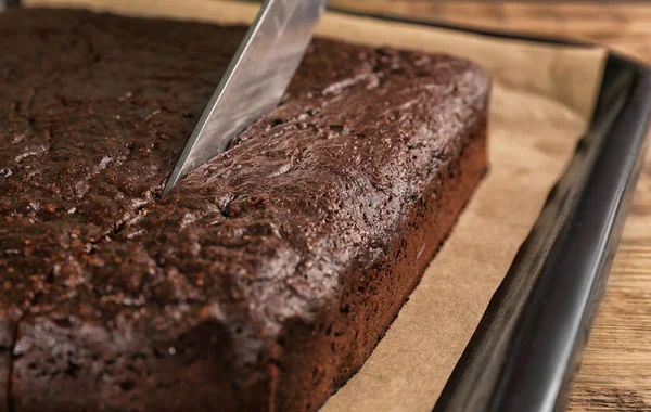 Finom csokoládé brownie — Stock Fotó