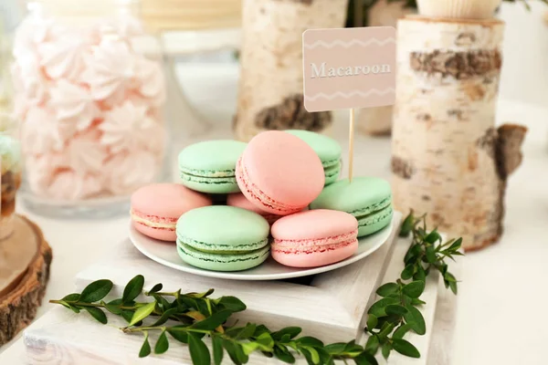 Tasty colorful macarons — Stock Photo, Image