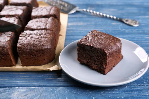 Délicieux gâteau au chocolat — Photo