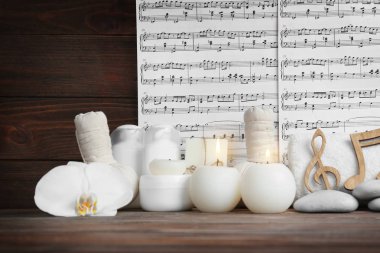 müzik sayfaları ve spa malzemeleri