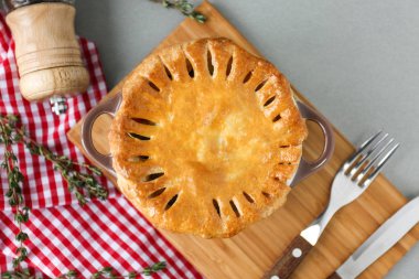 lezzetli tavuk pot pasta