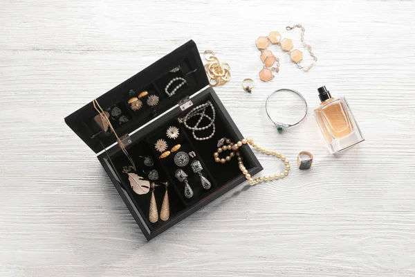 Jewelry accessories in box — Stock Photo, Image