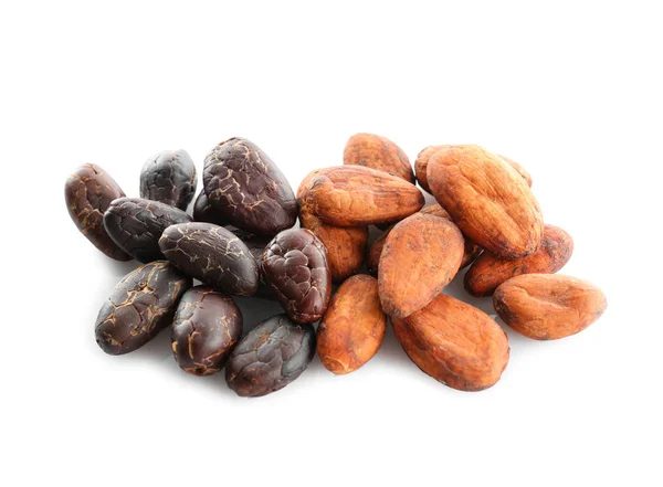 Aromatyczne ziarna kakaowego — Zdjęcie stockowe